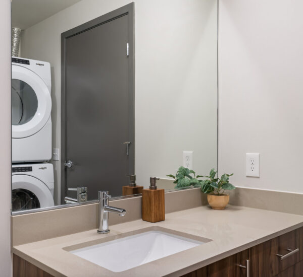 Bathroom of a Pivot Apartment floorplan